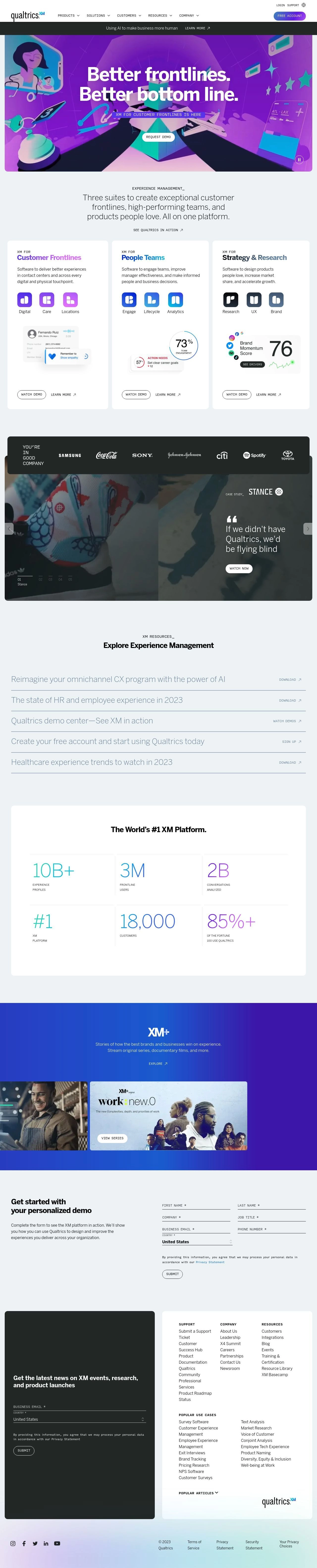 Qualtrics CoreXM Traffic Analytics & Market Insights | B2BSaaS.com