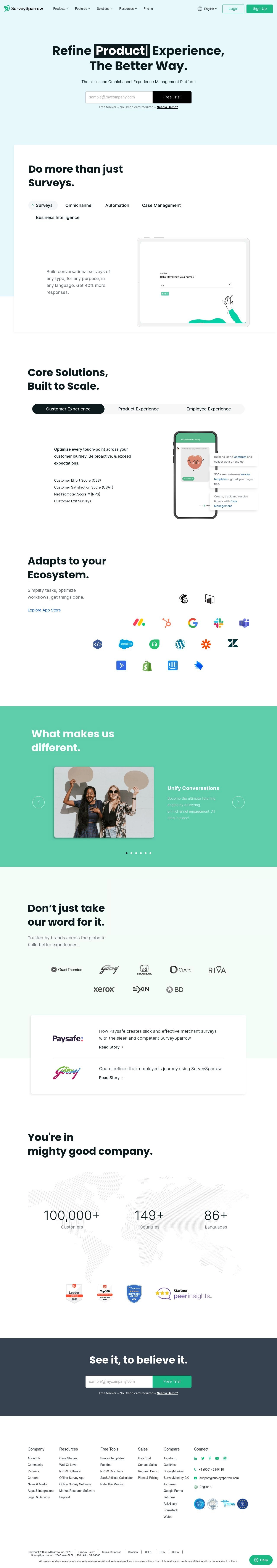 SurveySparrow Traffic Analytics Market Insights B2BSaaS